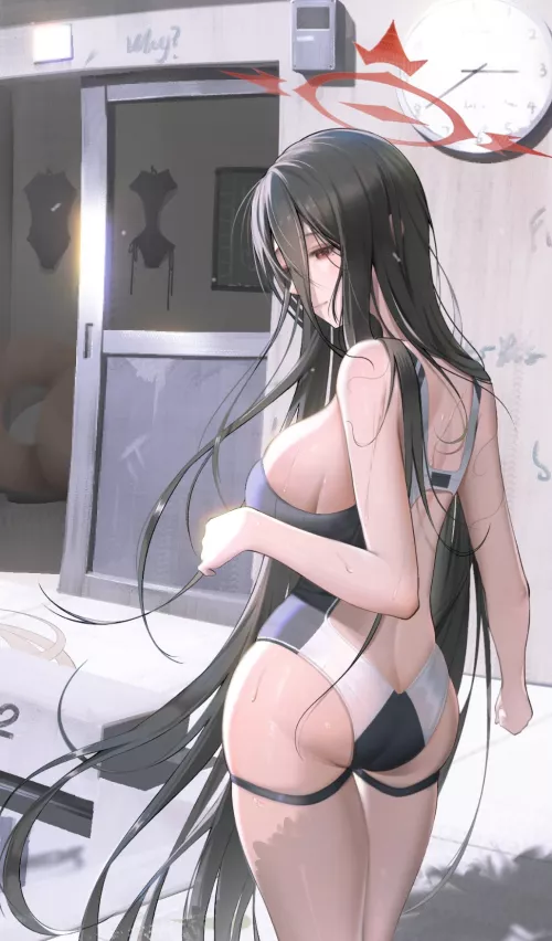 Swimsuit Hasumi by xSaviour_N