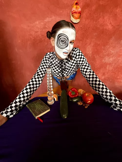 Teen slut with a weird hobby by demonfaceinc