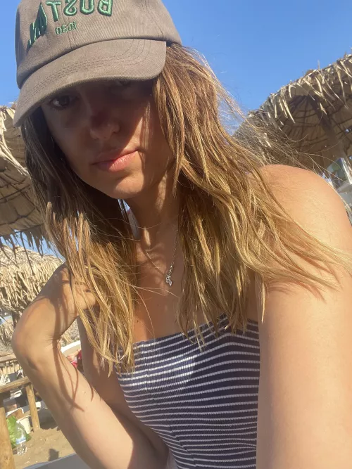 Braless beach by InternetEmotional767