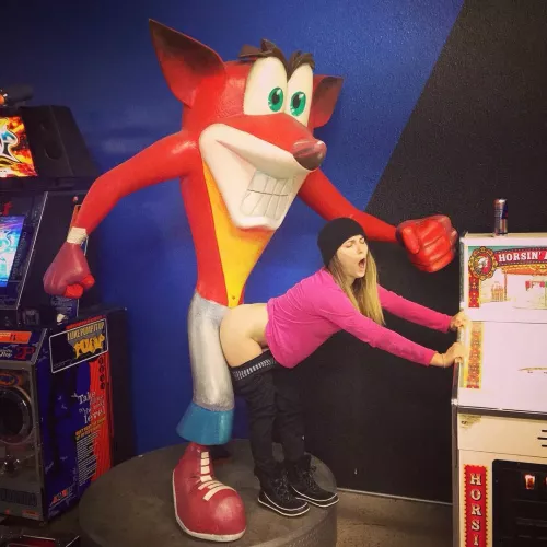 Crash Getting It At The Arcade by KingKaneWood