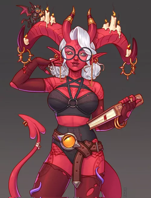 Demon with an interesting fashion sense (@NinaModaffari) by MxSummer