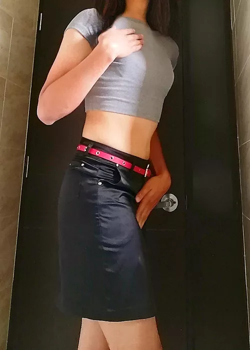 Do you think my top matches my skirt? 🤔 by Sweet-fmb