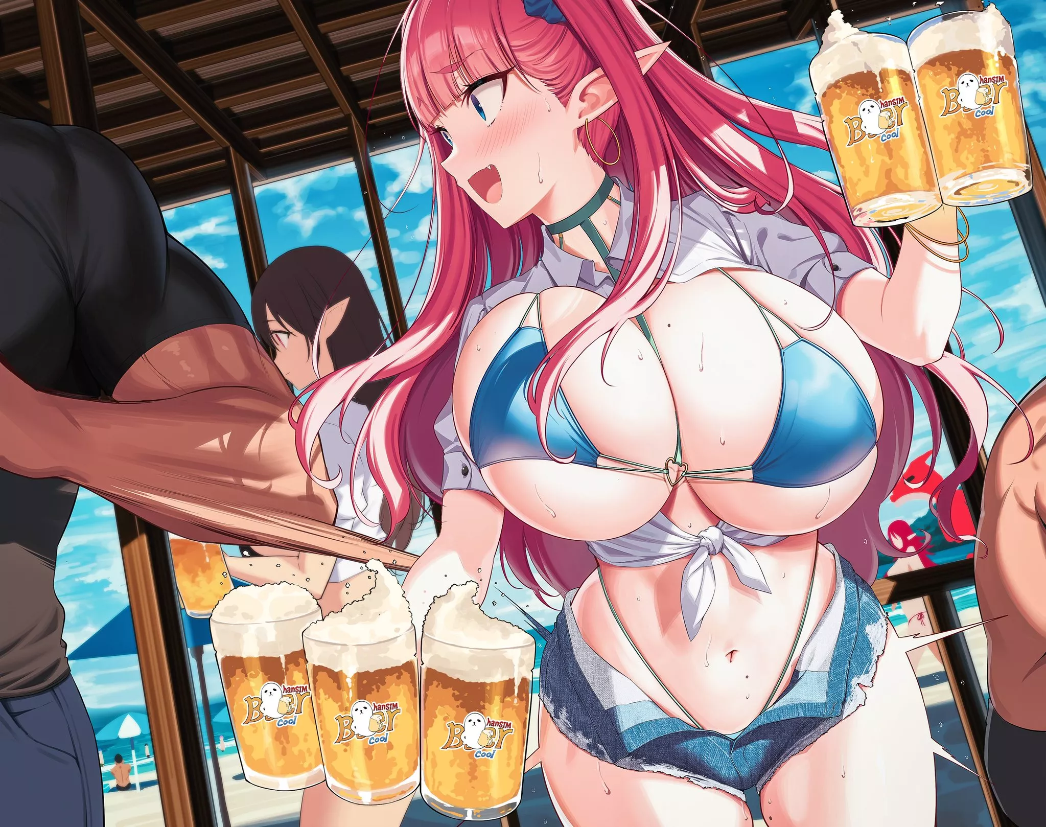 Elf servig up beer [Artist Original] posted by TotalyNotMrUniverse