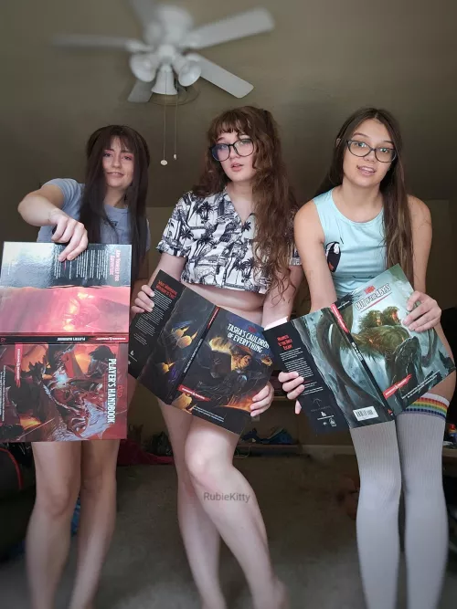 [F] You walked in on us planning our session😅 by RubieKitty