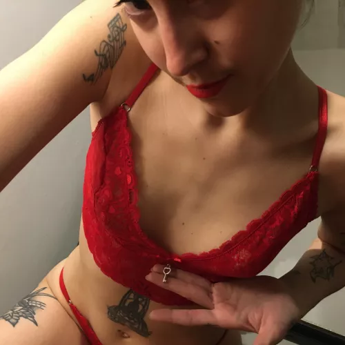 I just found the little KEY 4 your LOCKtober chastity cage! let's do it by Southern-Deal5821