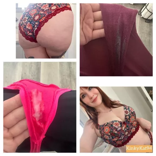 I’ve been told my scent is intoxicating 🥰 customize your own pair of creamy panties with any of my add ons![Selling] [US] telegram: kinkykat94 kik: xredheadbeautyx prices in comments by KinkyKat94
