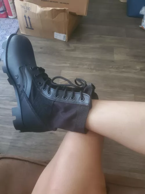 Love my new military boots by WhitleyRyu