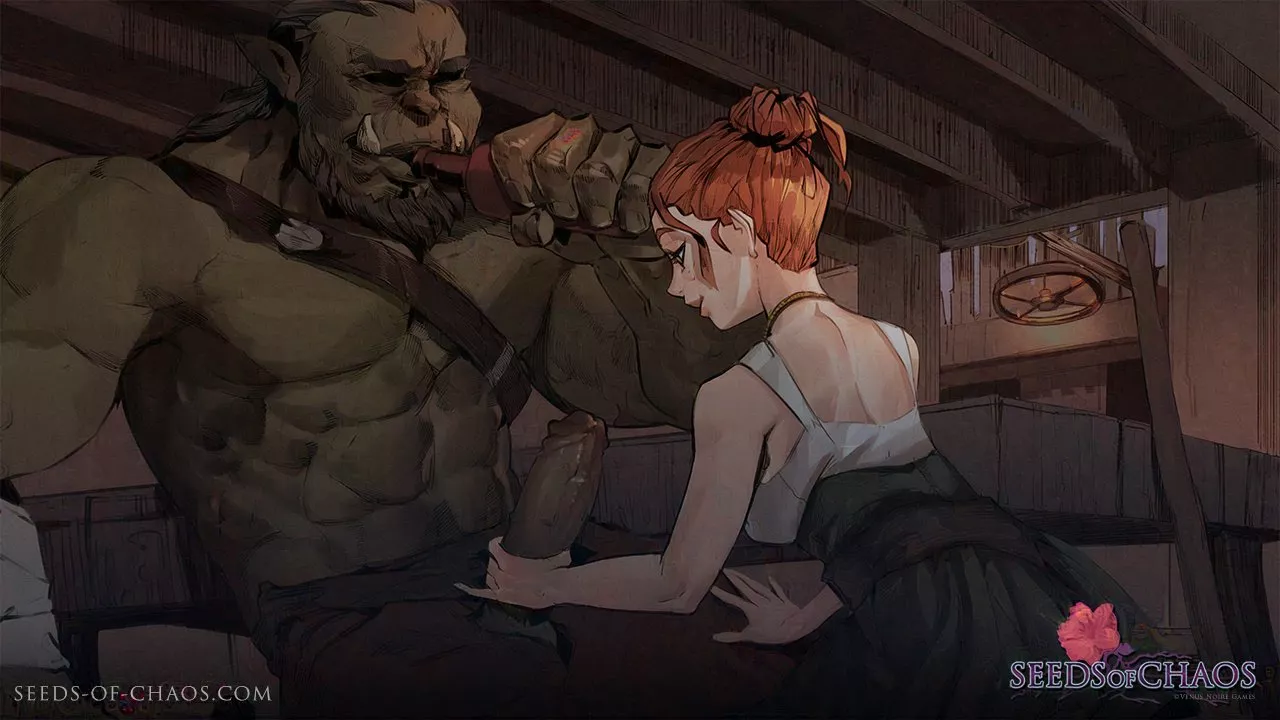 Male orc gets A+ customer service from a tavern maid. (_S0my) [Seeds of Chaos] posted by Lusty_Commissar