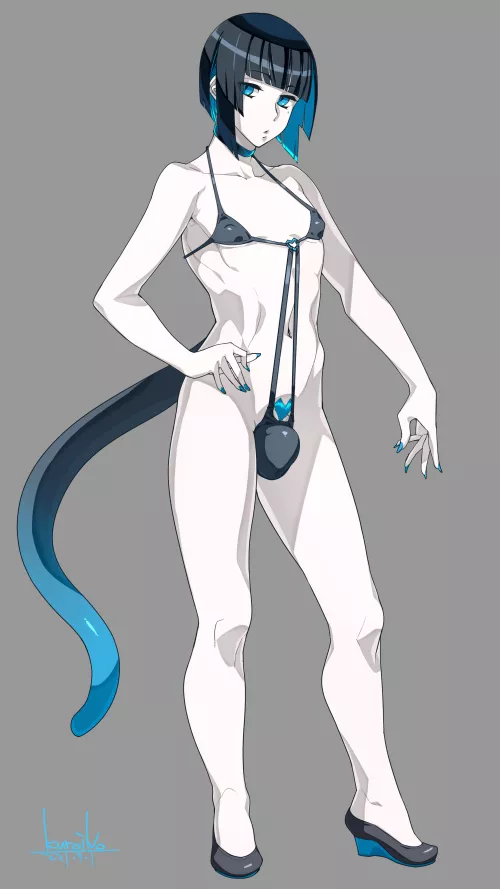 New Bikini (kuroino) by BigMilfyGothFuta