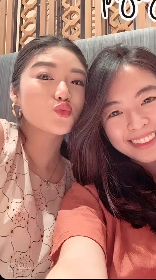 Pouty-Lip Kiss With My Sister. (Follow for daily updates) by LipLoverXO