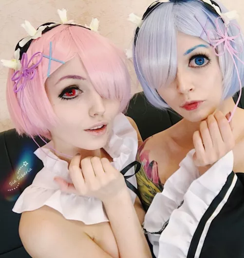 Ram&Rem(Sia Siberia and Purple Bitch)[Re:Zero] by Sia_Siberia_Real