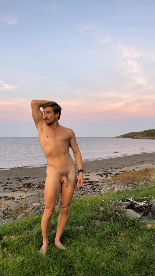 Shoreline sunset by freeintheforest86