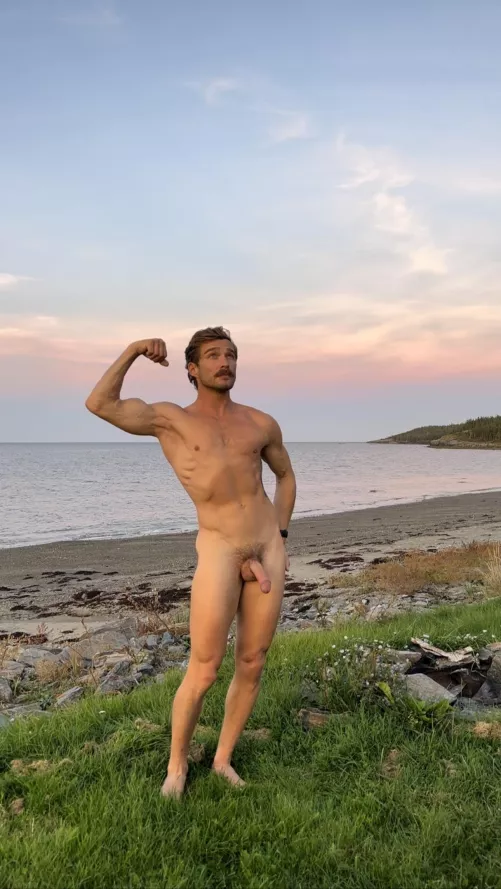 Shoreline sunset by freeintheforest86