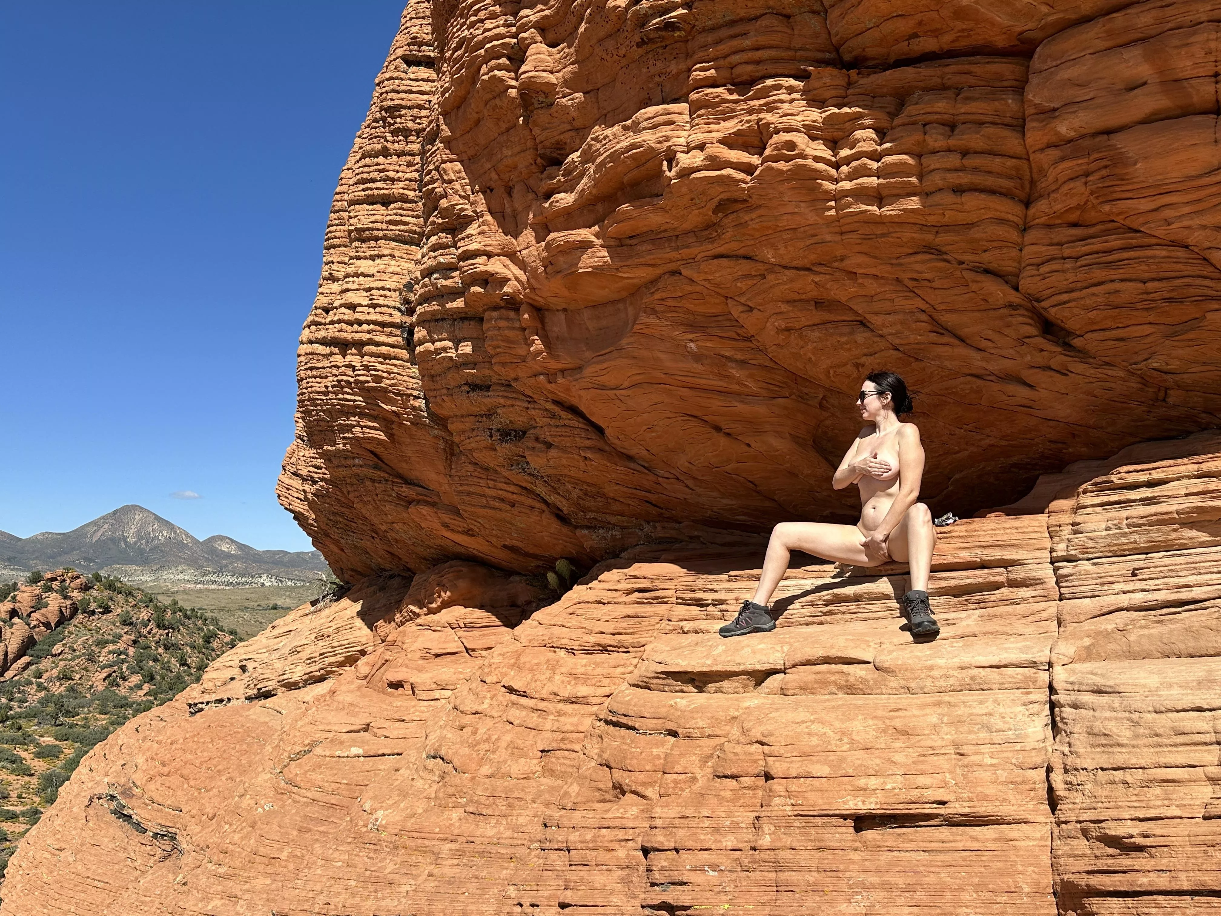 Sitting on a big hard rock posted by xxbrookeecookeexx