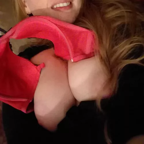 Taking my bra off feels great, but not as great as it would feel if you played with them.... ❤️ by GummyGirl-