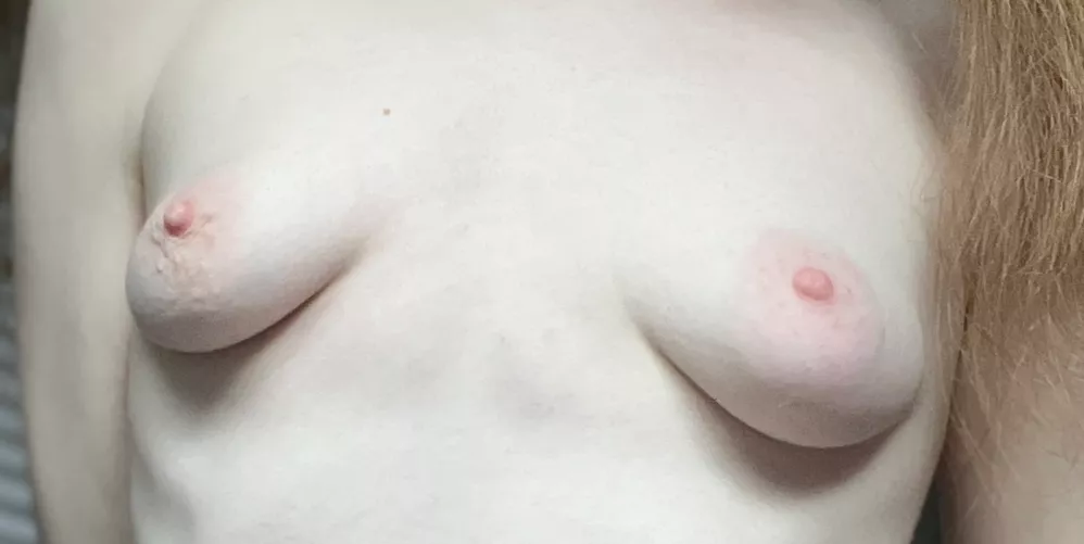 Without those pale areolas, my small boobs would look bad 😏 by Chaoticspill32