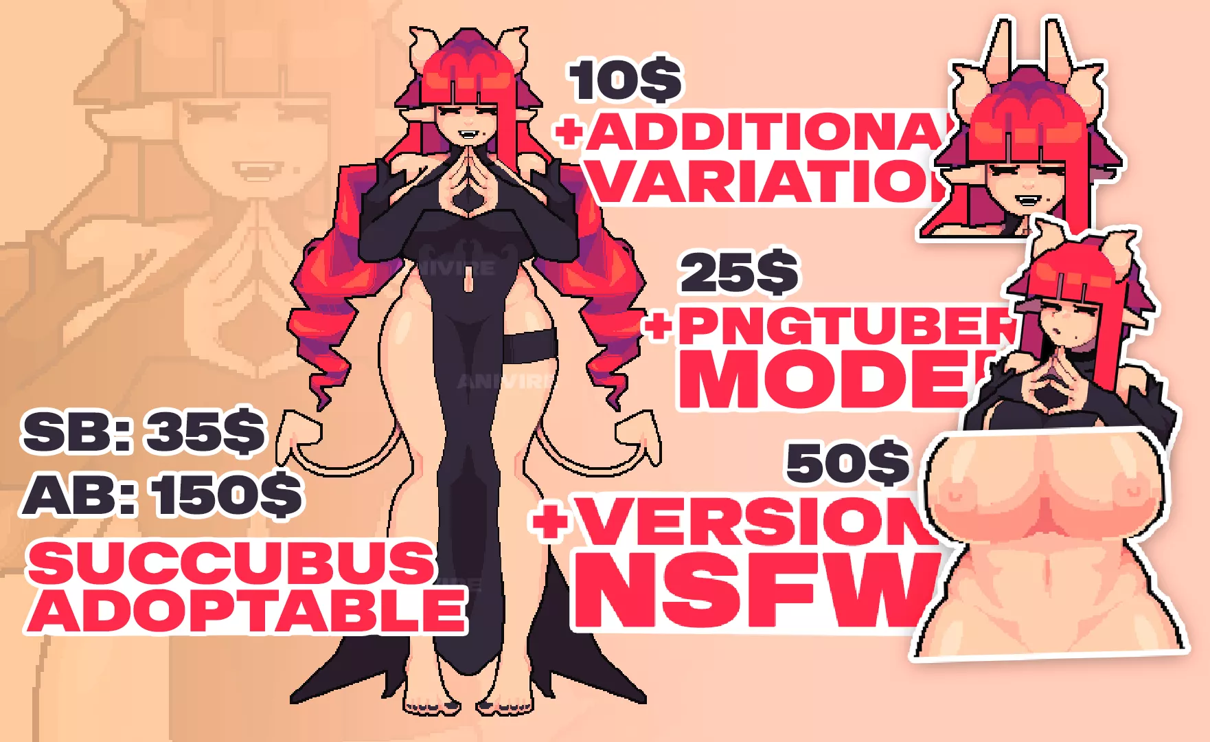 [YCH] Succubus Adopt, link in comments posted by anivire_