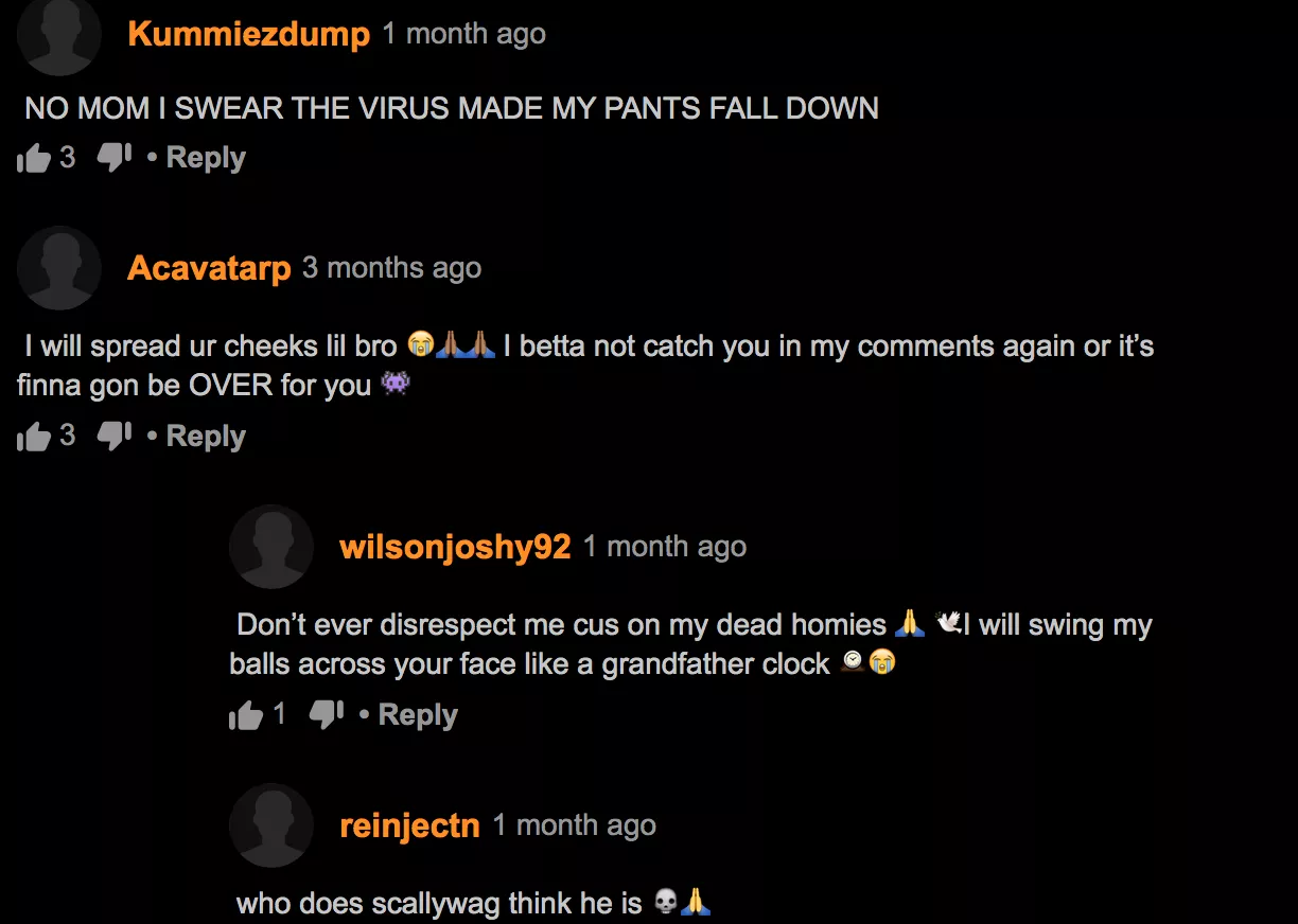 Bro this comment thread is WILD posted by klole56734