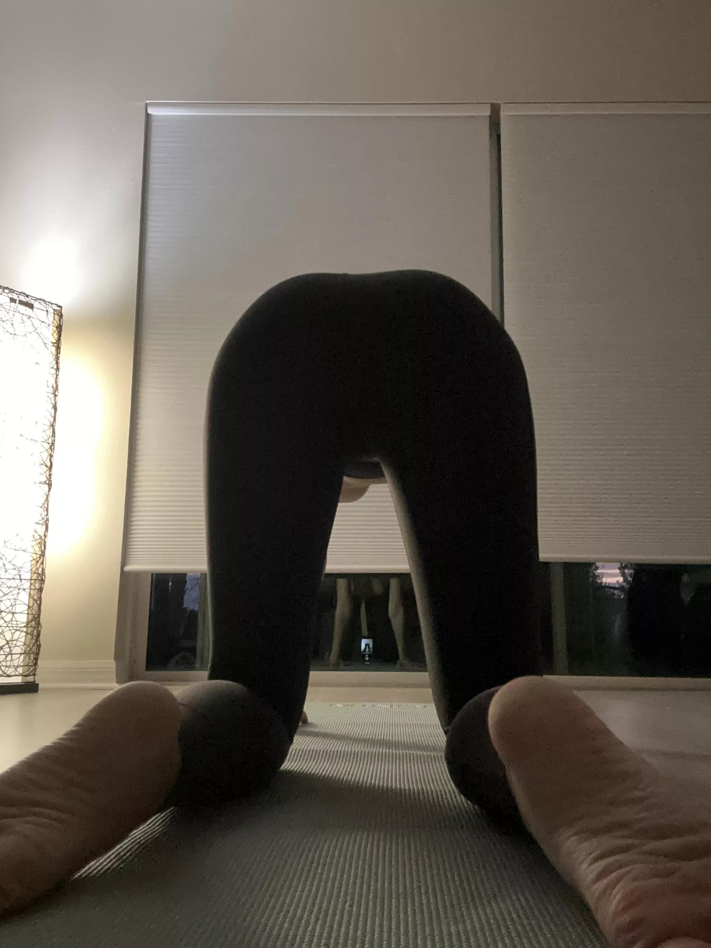 Favorite way to start the day- topless yoga! posted by starskynight