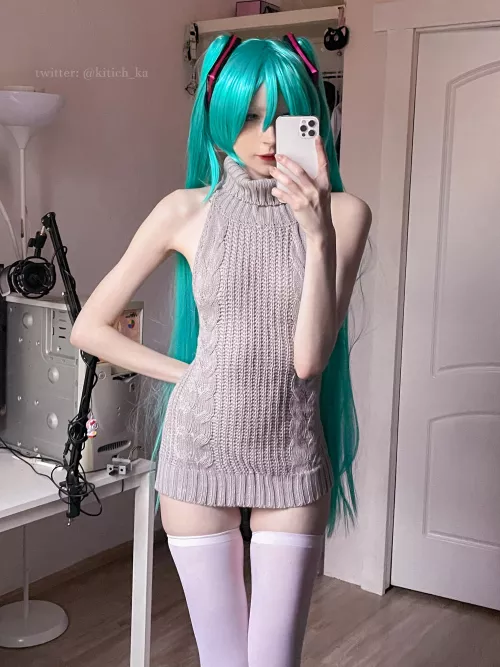 Hatsune Miku cosplay by me ❀ by ynagichi