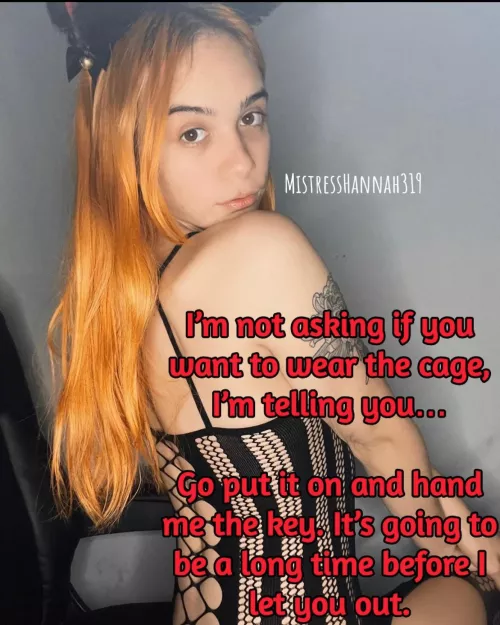 It isn’t your choice anymore 😈 by MistressHannah319