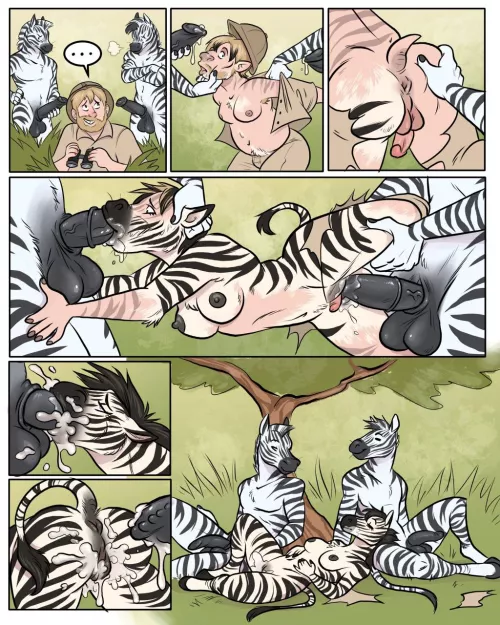 Observing Mating Ritual [bubbeh, M-F Zebra] by extravagantmediocre