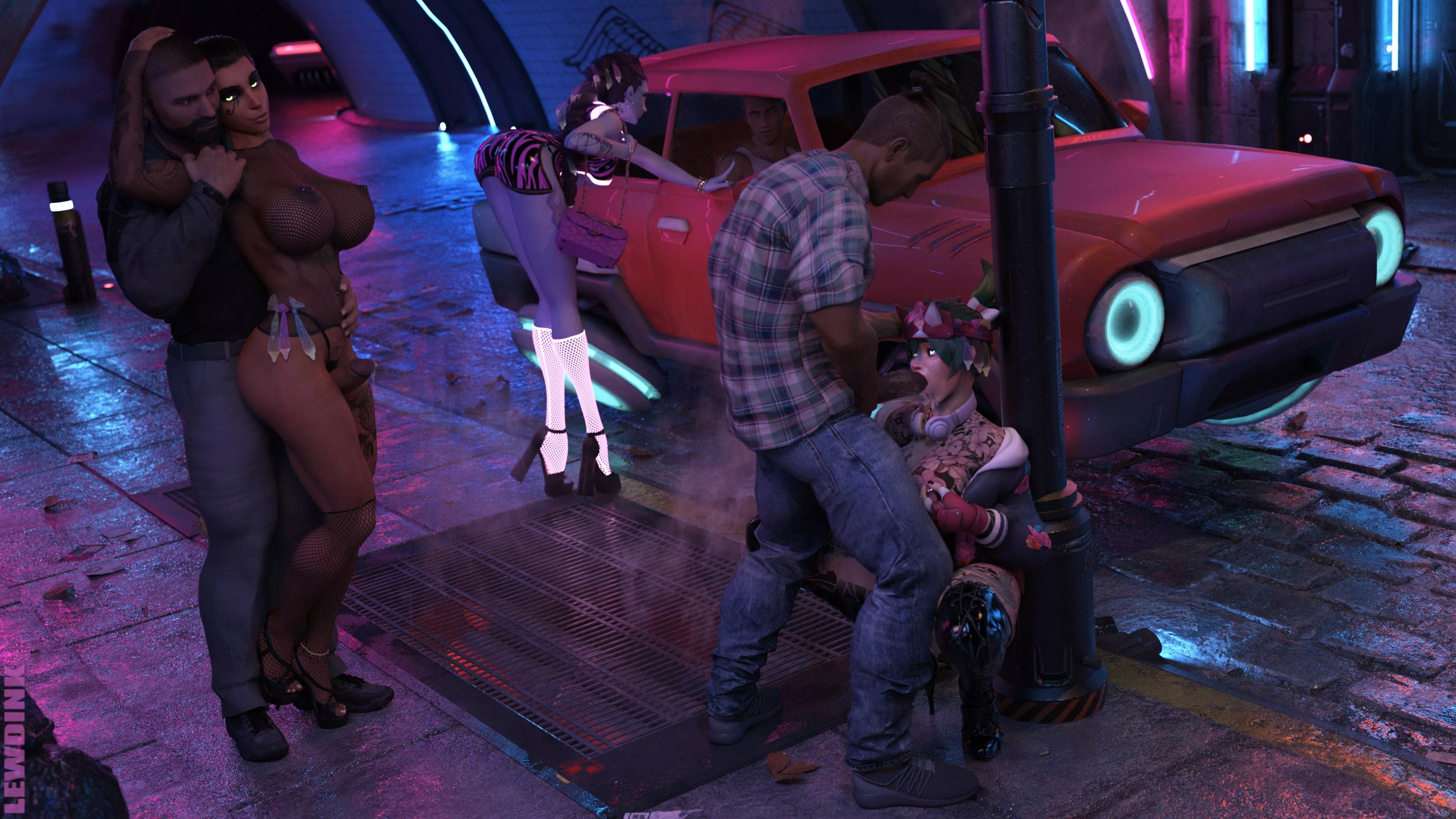 Pharah, Widowmaker and Kiriko (Lewdink) [Overwatch] posted by LewdinkOfficial