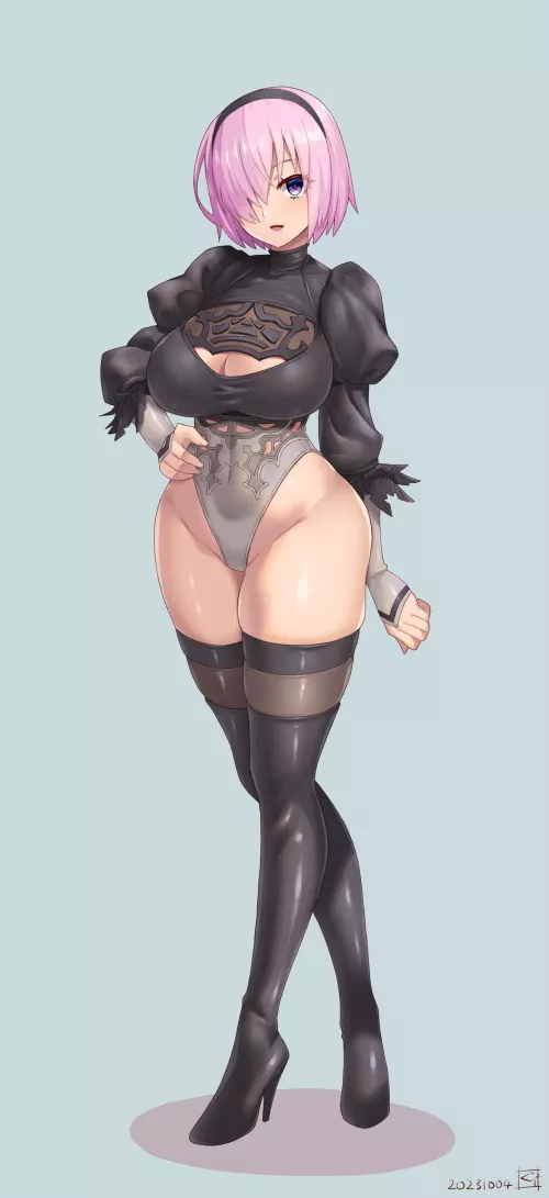 2B Mashu [Fate/GO & Nier Automata] by CheetahSperm18