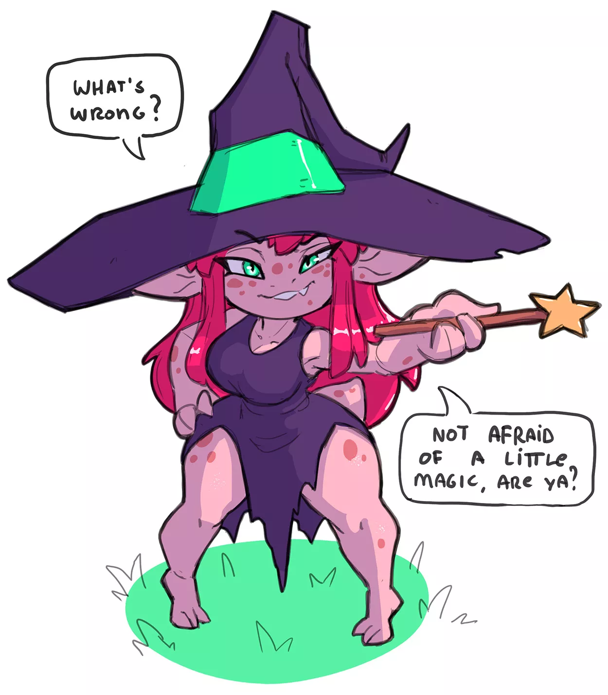 A witch, by siebedraws posted by morapol