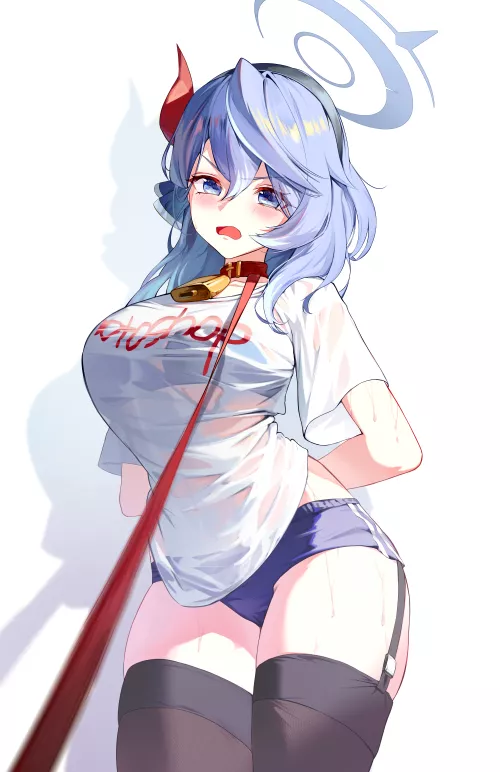 Ako on leash by xSaviour_N