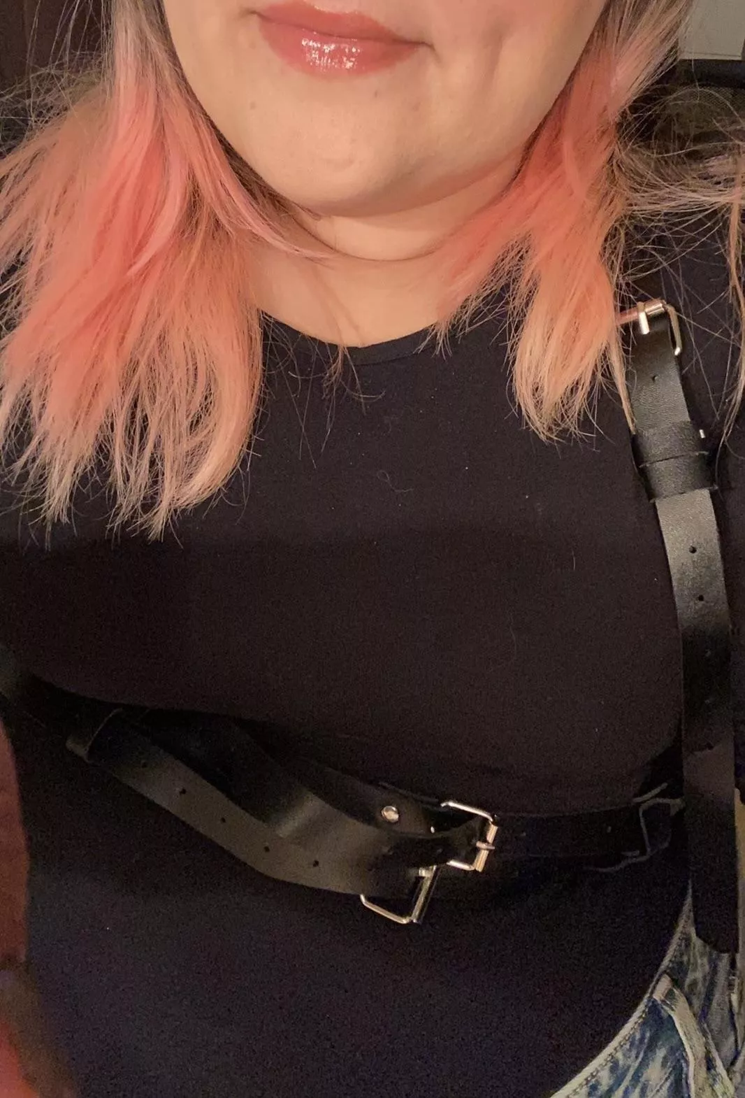 First time wearing a harness ☺️ I have to say, I’m very much liking it posted by holo_72