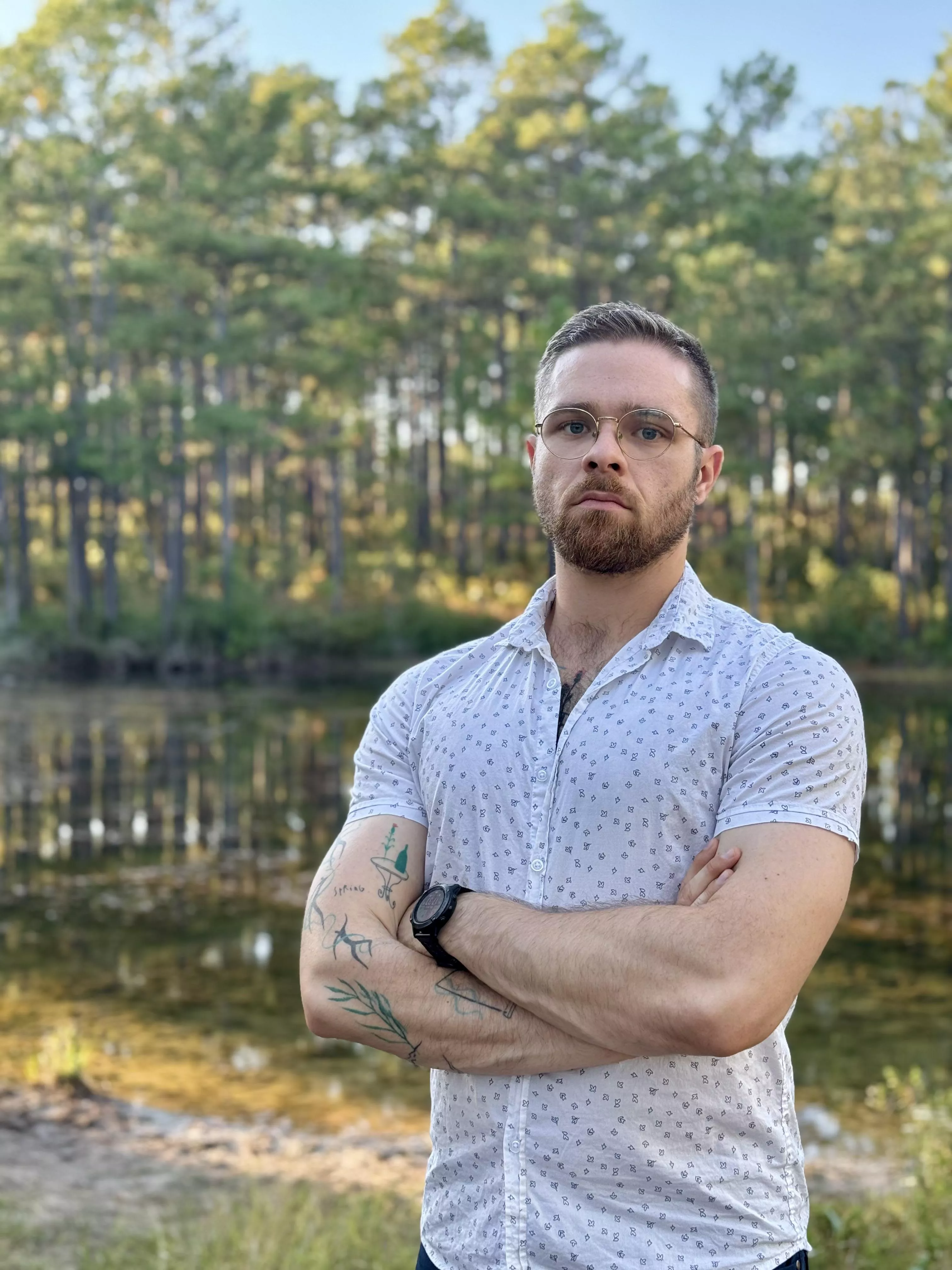Golden hour at a pond posted by jthart_
