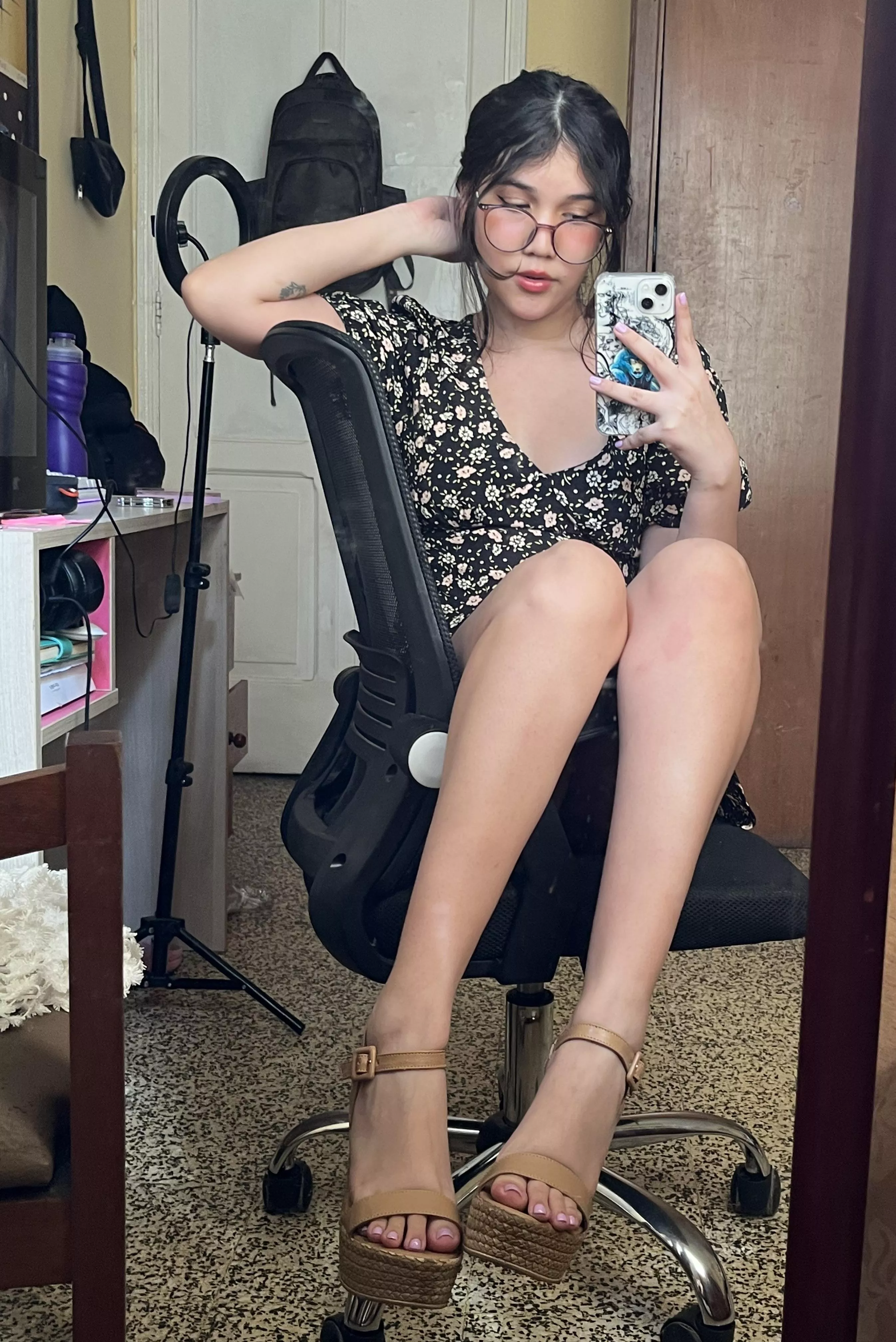 My heels for today 🤍 posted by harux6