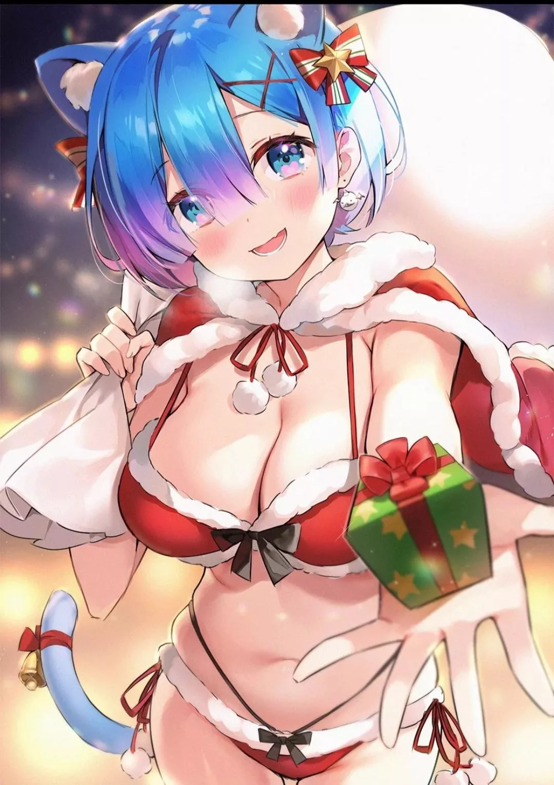 Neko Christmas Rem posted by LanguageLawNerd