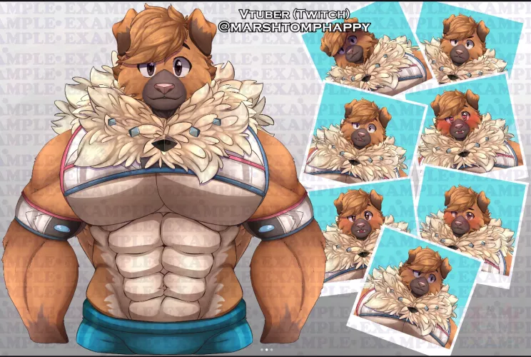 Vtuber Live2d Model for MarshTomHappy - Art and Rig by me by ElliYong