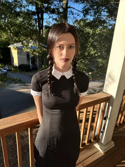 Wednesday Addams 🖤 my first cosplay ever!! by BellaMoon-writes