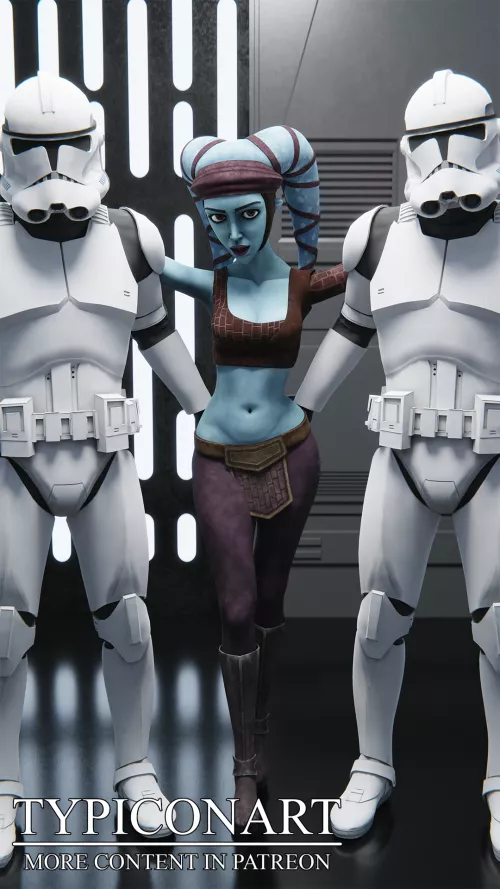 Aayla Secura and her company. (Typiconart) by Typiconart