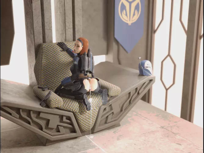 Bo-Katan [Airress] filled up in her castle on Kalevala - (xshwigermaker) by xshwigermaker