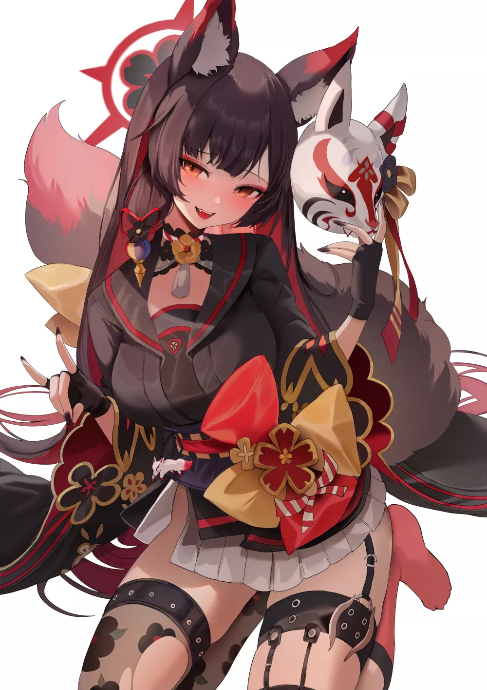 Cute kitsune being a little tease posted by Xairdanr