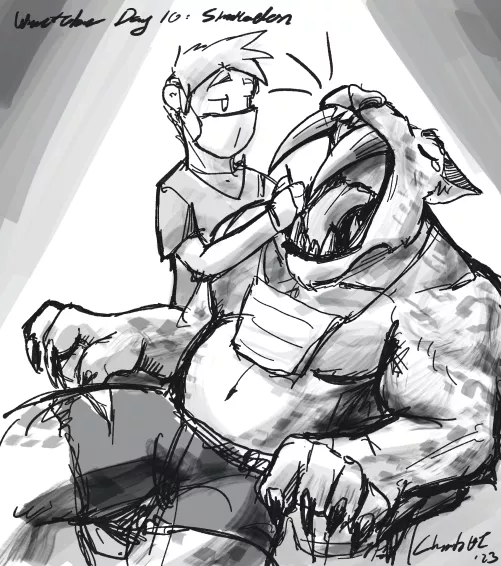 Weretober Day 10: Smilodon by physb0t