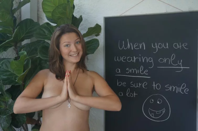 When you are wearing only a smile, be sure to smile a lot :D by NaturistPictures
