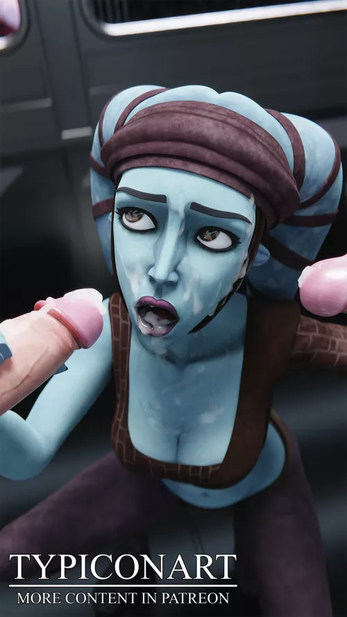 Aayla in cum (Typiconart) by Typiconart