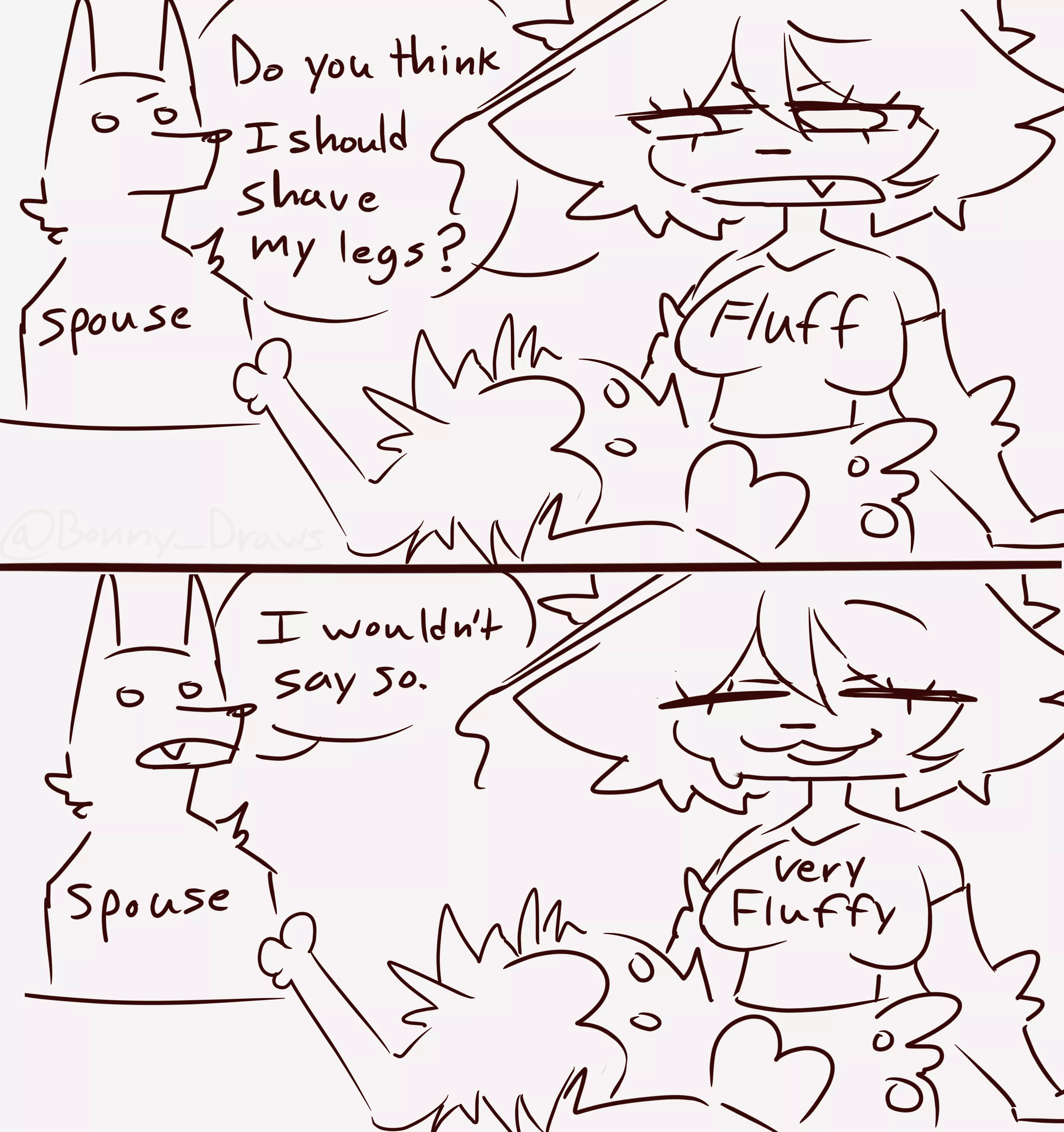 (art by me) Fluff posted by BonnyDraws