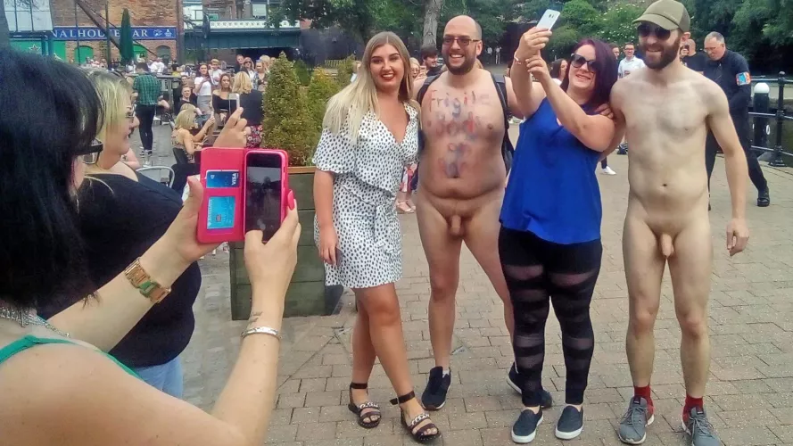 Getting their fill of public CFNM by Happy-Hour-24-7