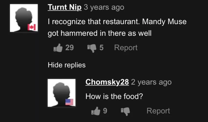 How is the food by combong