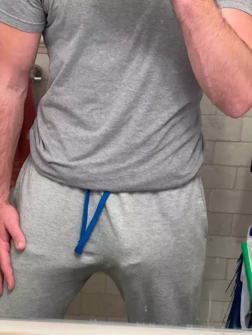 It's fall and grey sweats szn but I prob shouldn't be walking the dog like this by CJ_4475