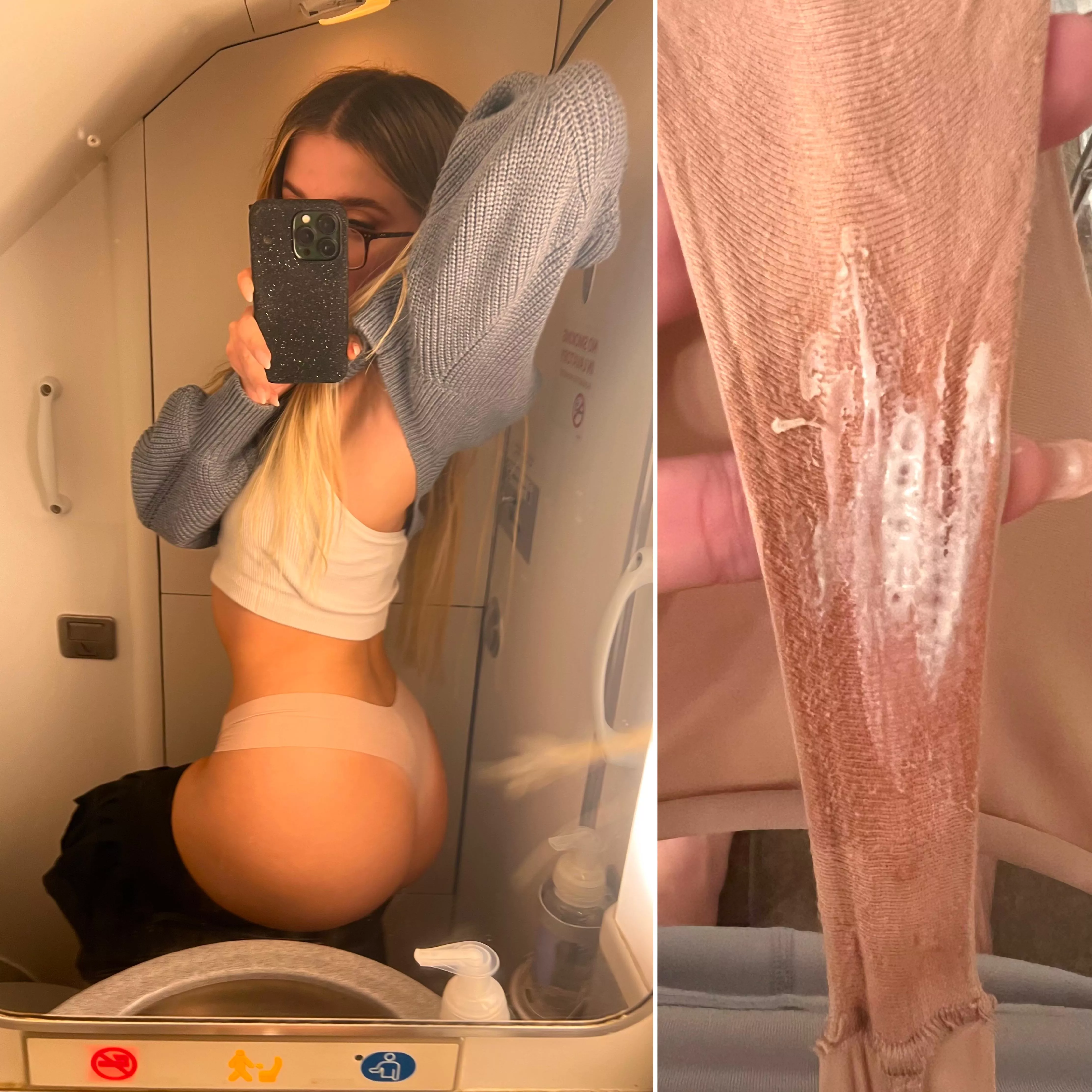 Let me show you how to lick them right in that bathroom ✈️🔥 posted by LittleOneTwo3
