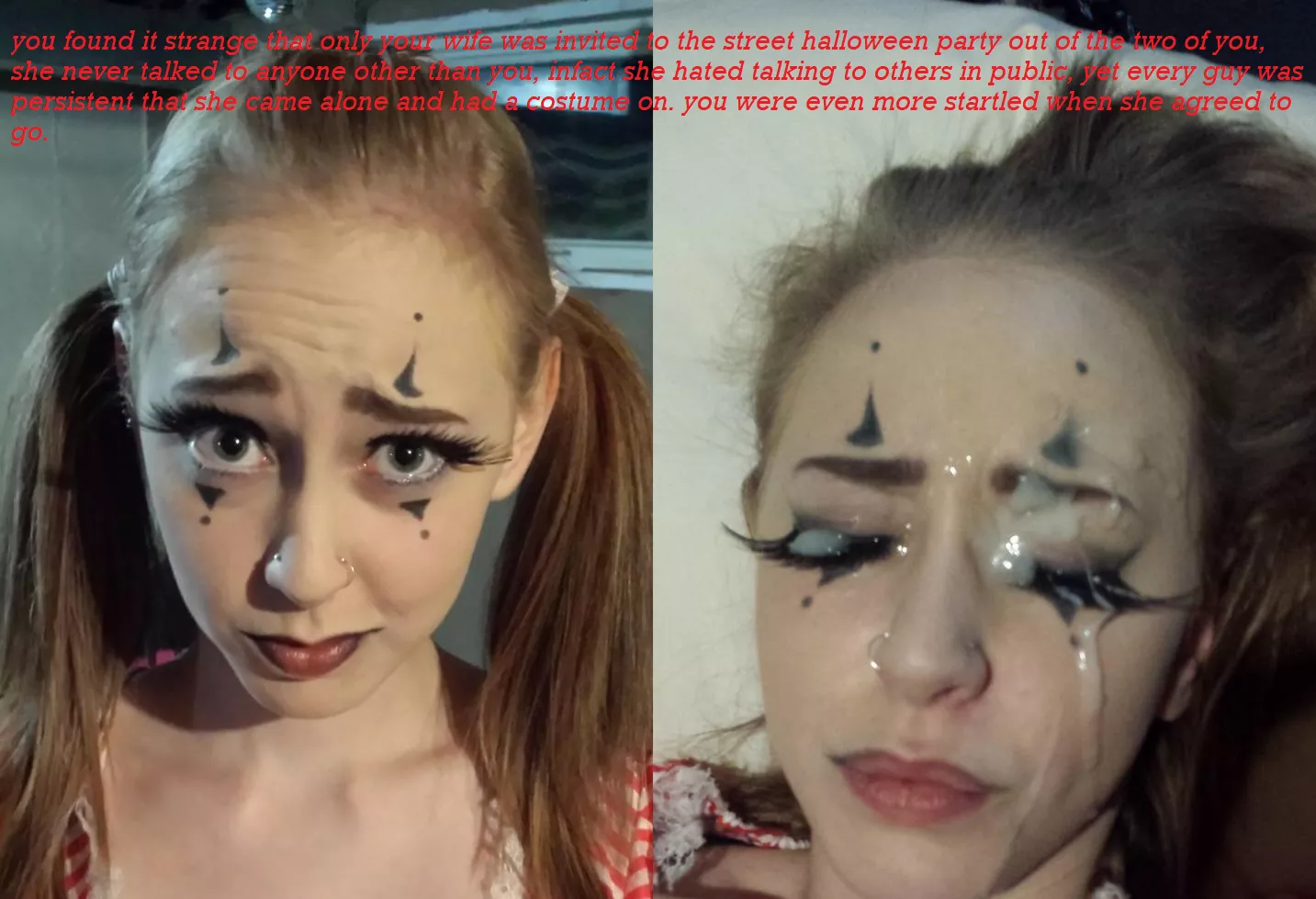 she was getting treats whilst you were tricked posted by cancaption4u