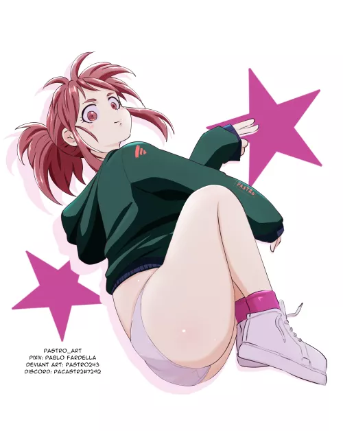 Uraraka Ochako made by me (pastro_art/Pablo Fardella) by pastro243