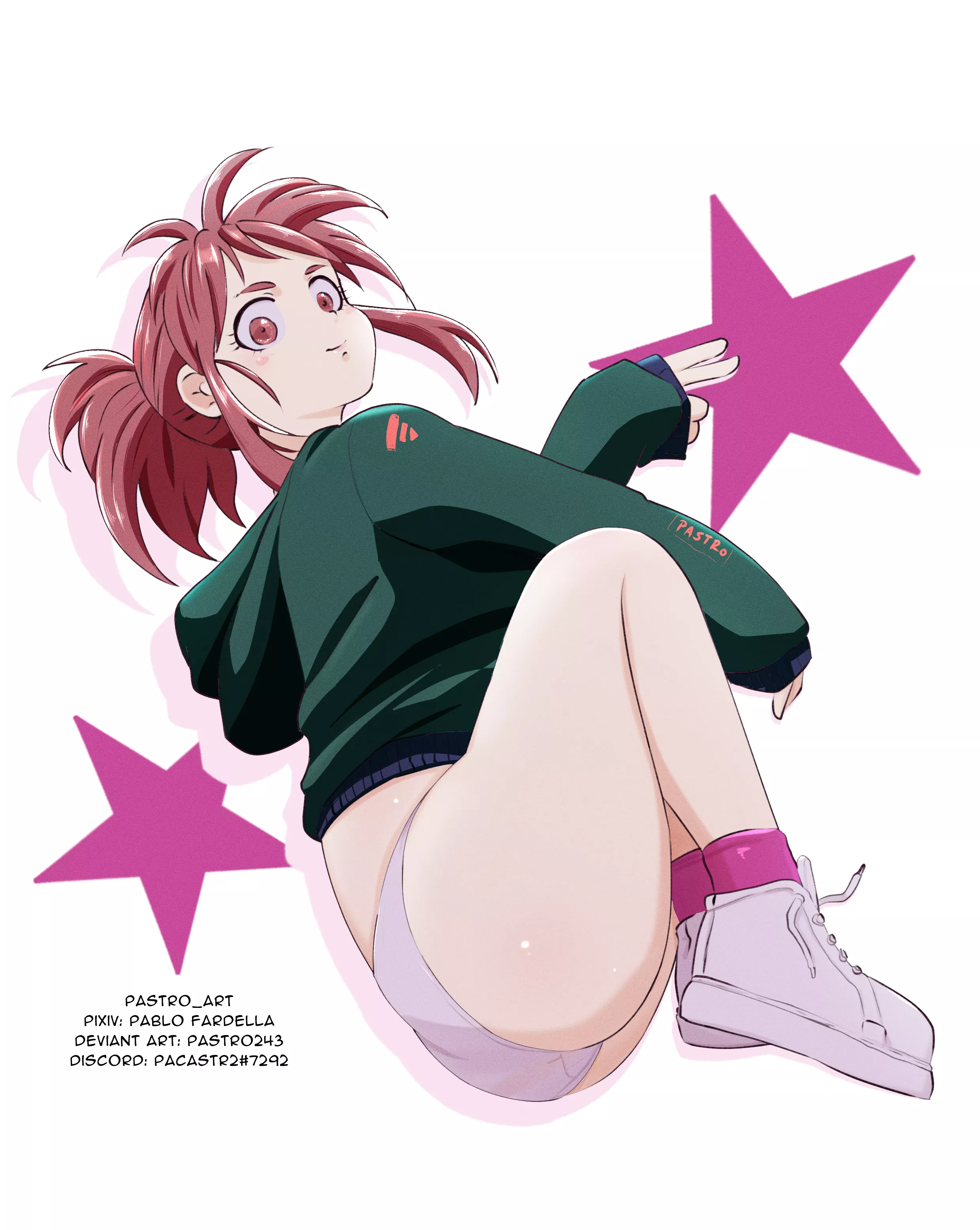 Uraraka Ochako made by me (pastro_art/Pablo Fardella) posted by pastro243